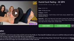 【All Women Feet】Humid Sock Peeling - 4K