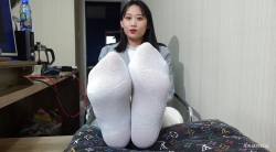 【A&F】Sexy asia sole Vietnamese model shichun`s sex foot sock 4k