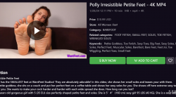 【All Women Feet】Polly Irresistible Petite Feet - 4K