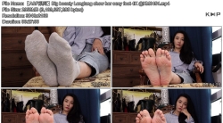 【A&F系列】Big beauty Langlang show her sexy feet 4K